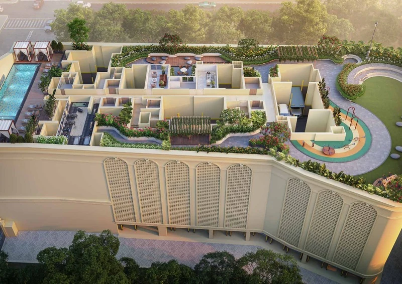 Tharwani Pristine Kharghar Swimming Pool and Podium Deck