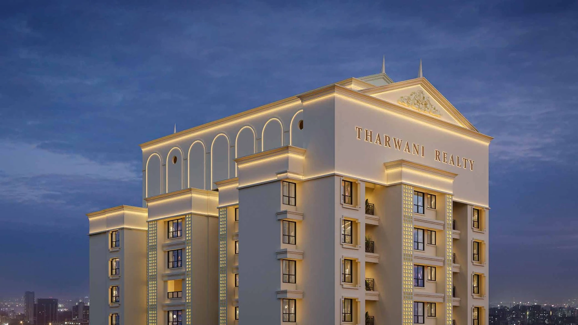 Tharwani Pristine Kharghar Architectural Grandeur and Podium